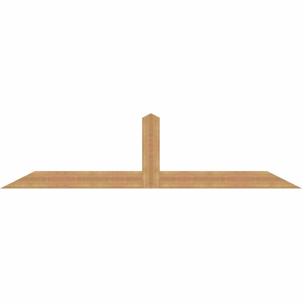 Ekena Millwork Portland Smooth Timber Gable Bracket, Western Red Cedar, 96"W x 24"H x 1 1/2"D x 5 1/2"F, 6/12 Pitch GBW096X24X0206POR00SWR - main